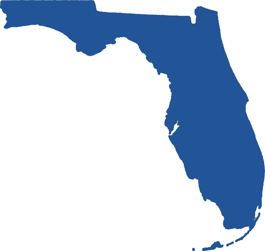 Service Coverage Map – South Florida Regions Served by FECT Map of South Florida highlighting FECT’s primary service areas: Miami-Dade, Broward, and Palm Beach counties.